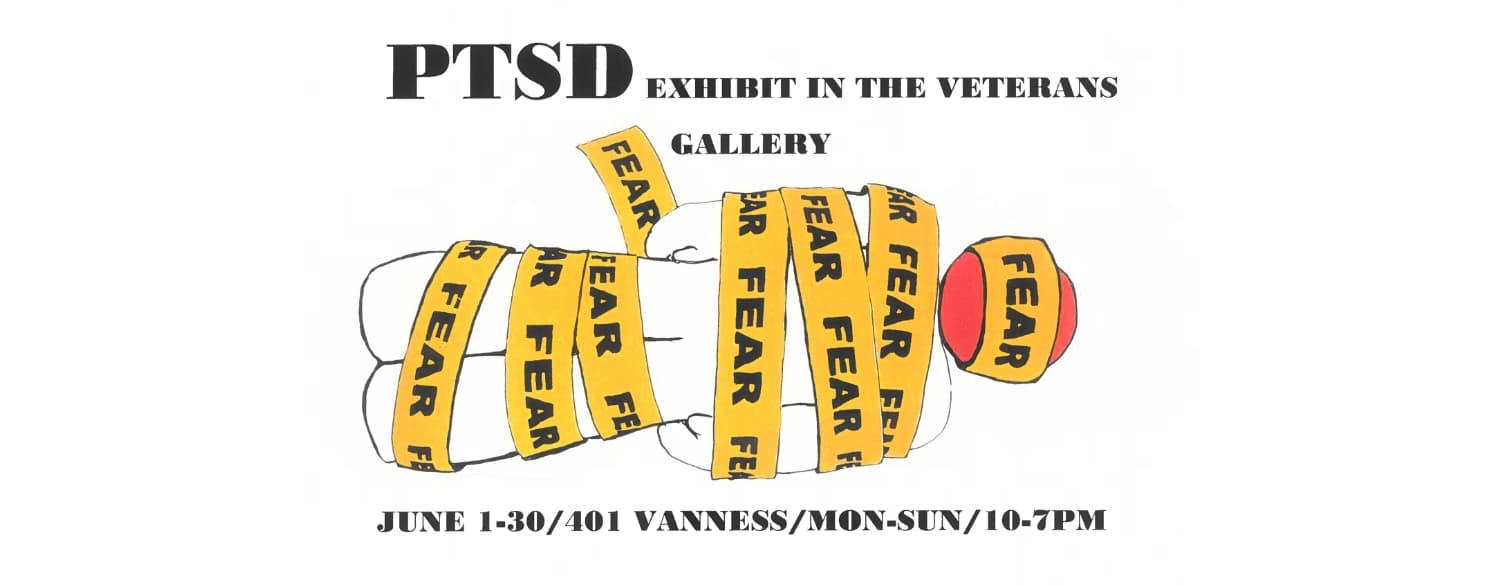 PTSD Gallery Exhibit event poster